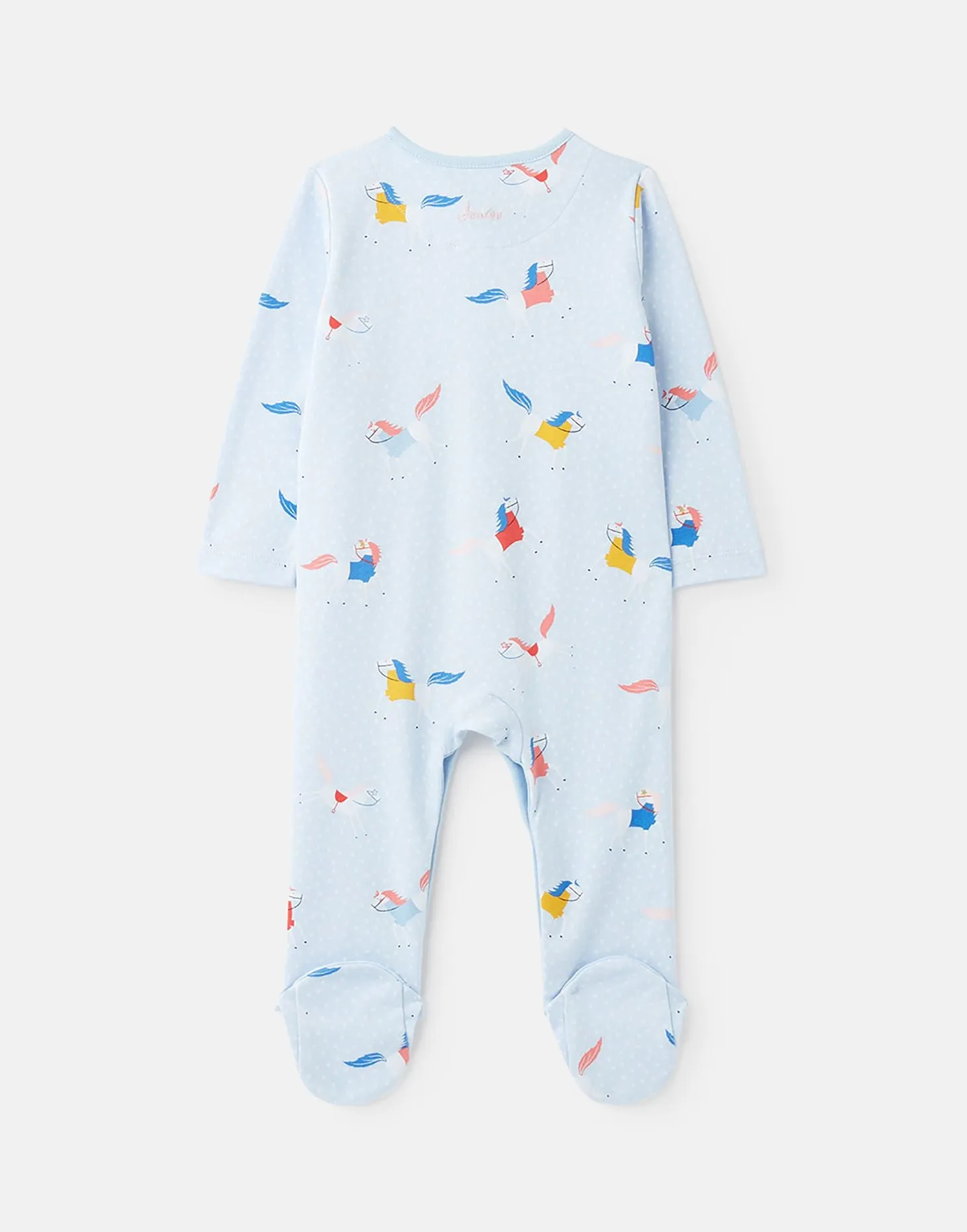 Joules Baby Razamataz Cotton Babygrow  Blue Horse