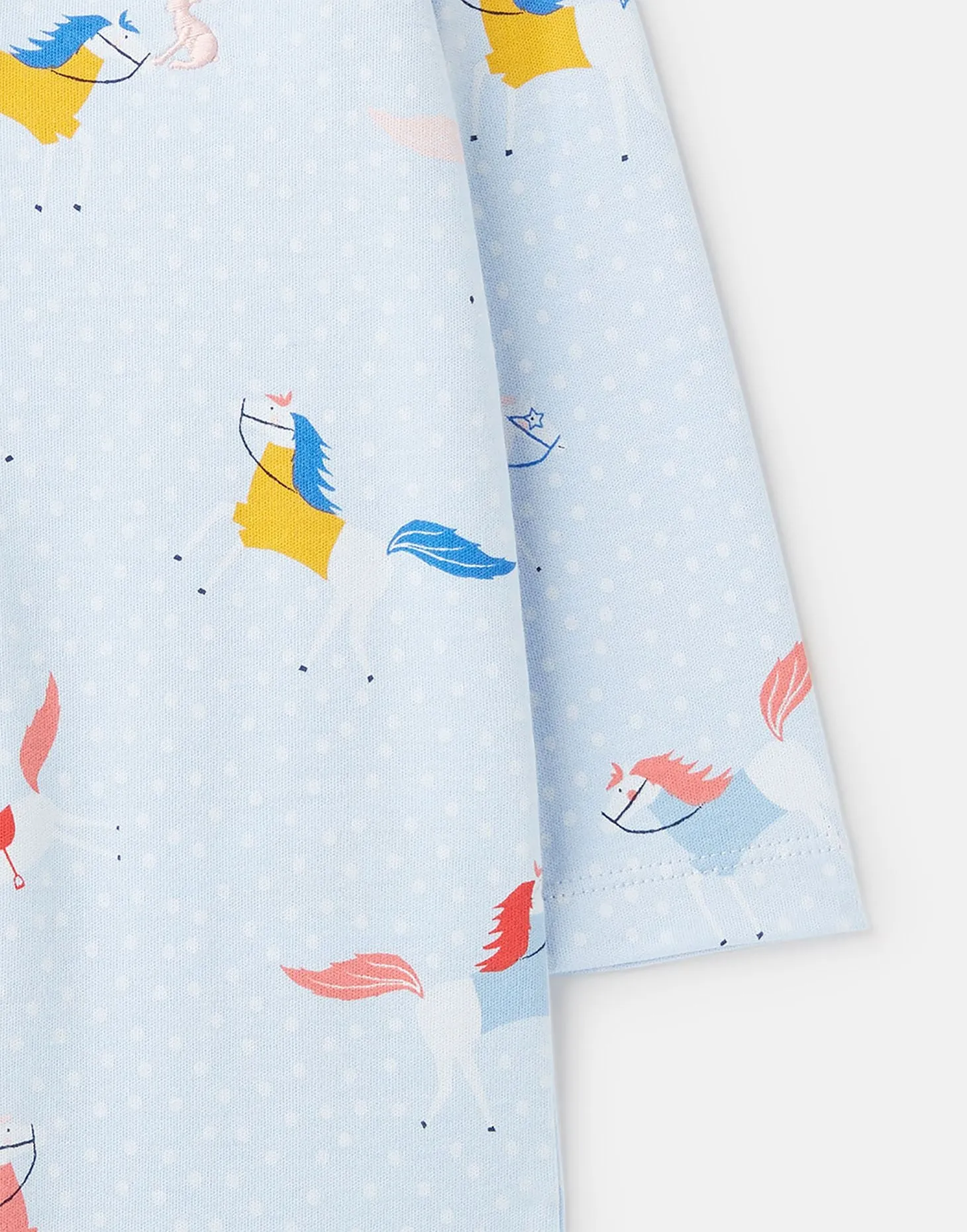 Joules Baby Razamataz Cotton Babygrow  Blue Horse