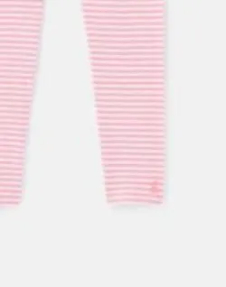 Joules Children's Annie Ribbed Leggings 1-12 Years - Pink Stripe