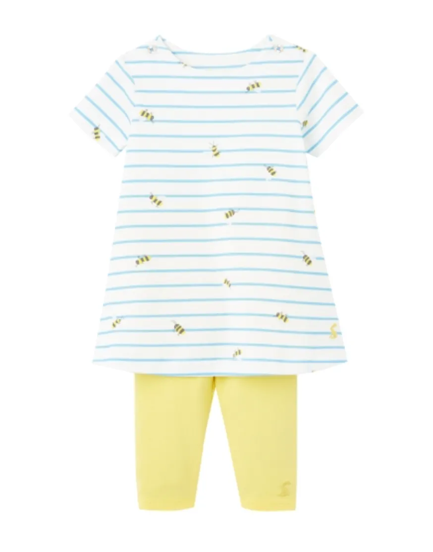 Joules Christina Dress Set - Blue Stripe Bee