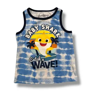 Jumping Beans Boys Size 3T Baby Shark Tank Top