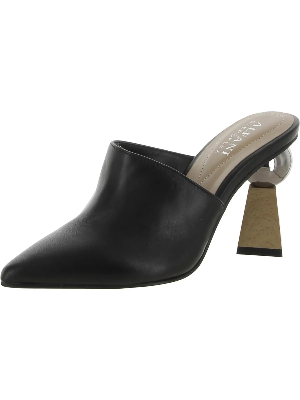 Junnee Womens Padded Insole Pointed Toe Mules