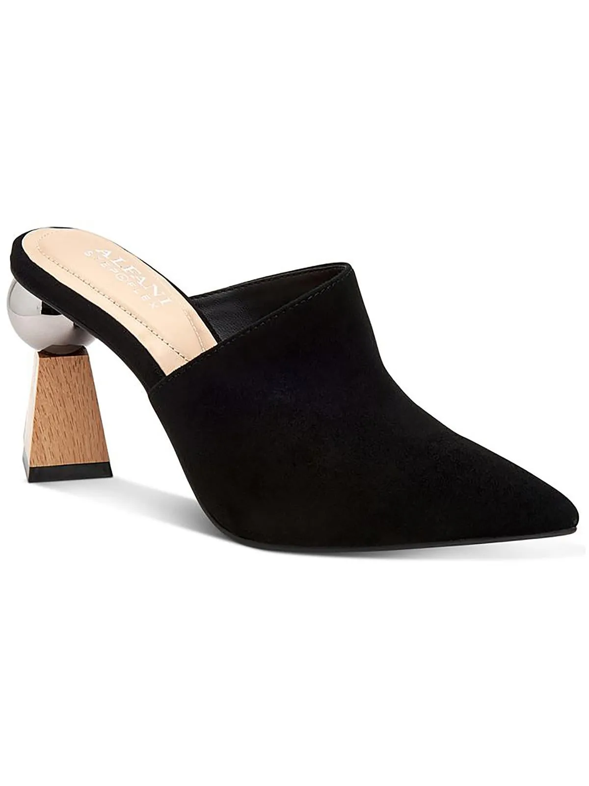 Junnee Womens Padded Insole Pointed Toe Mules