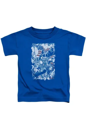 Justice League of America American Justice Short Sleeve Toddler Tee / T-Shirt