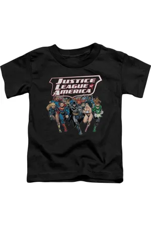 Justice League of America Charging Justice Short Sleeve Toddler Tee / T-Shirt