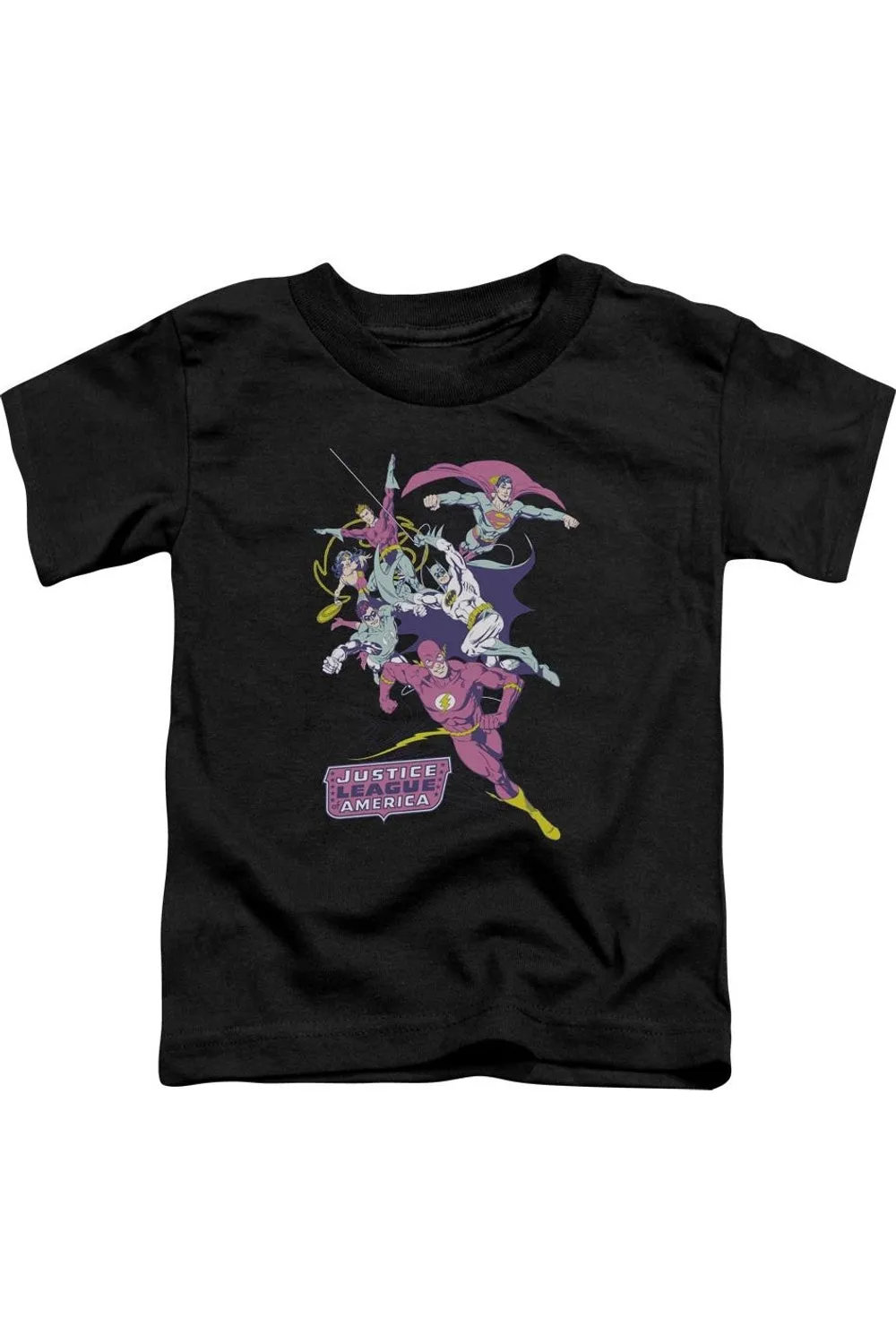Justice League of America Colorful League Short Sleeve Toddler Tee / T-Shirt