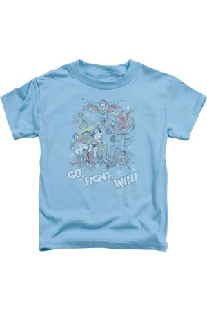 Justice League of America Go Fight Win Short Sleeve Toddler Tee / T-Shirt