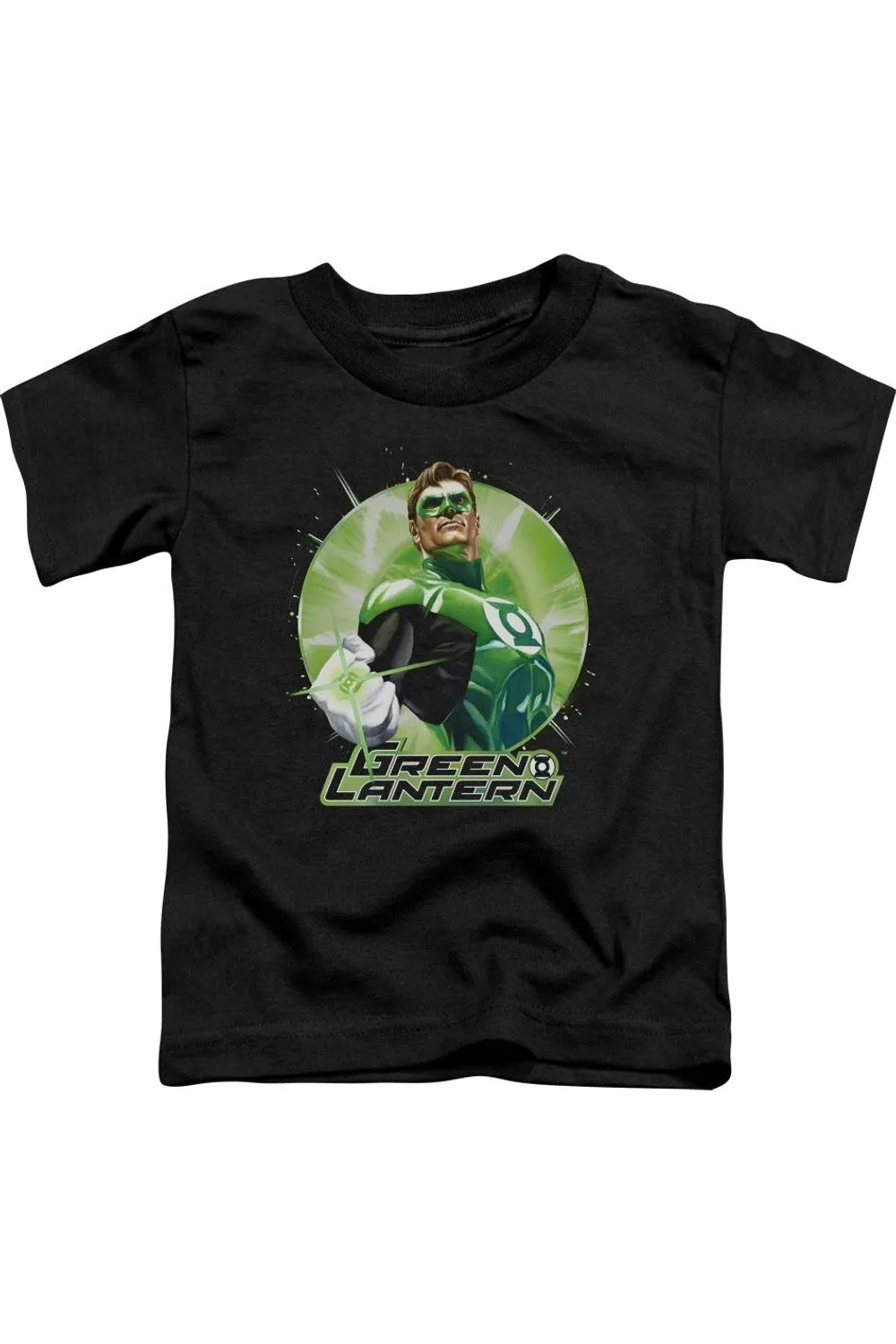 Justice League of America Green Static Short Sleeve Toddler Tee / T-Shirt