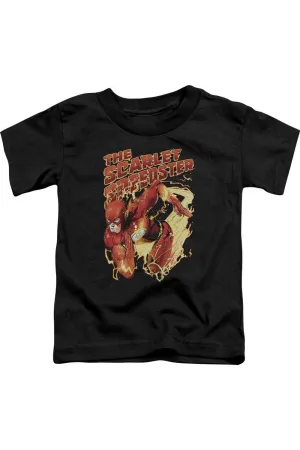Justice League of America Scarlet Speedster Short Sleeve Toddler Tee / T-Shirt
