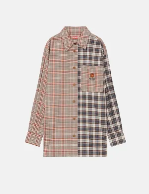 Kenzo Oversized Long Sleeve Shirt - Bordeaux Red