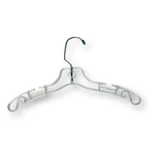 Kids Retail Hangers: Case of 75 Clear 12" Children's Swivel Hangers
