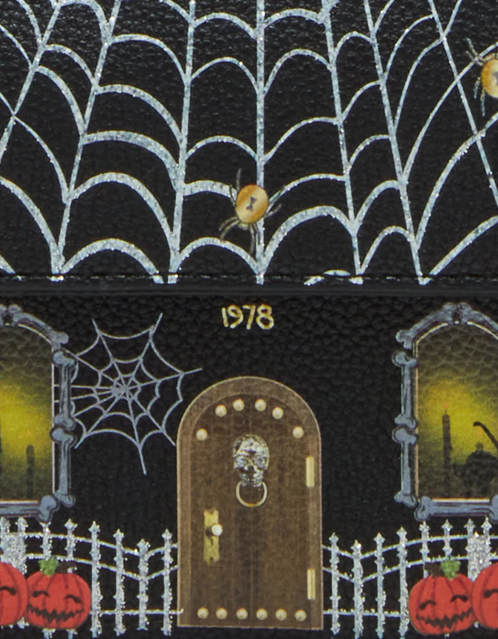 KITSCH HAUNTED HOUSE BIFOLD WALLET BLACK Betsey Johnson