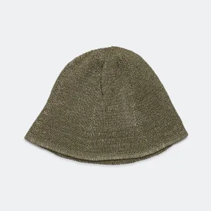 Knit Tulip Hat - Military Green