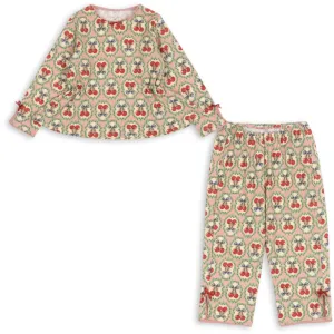 Konges Sljd Cherry Bow Drey Set Gots