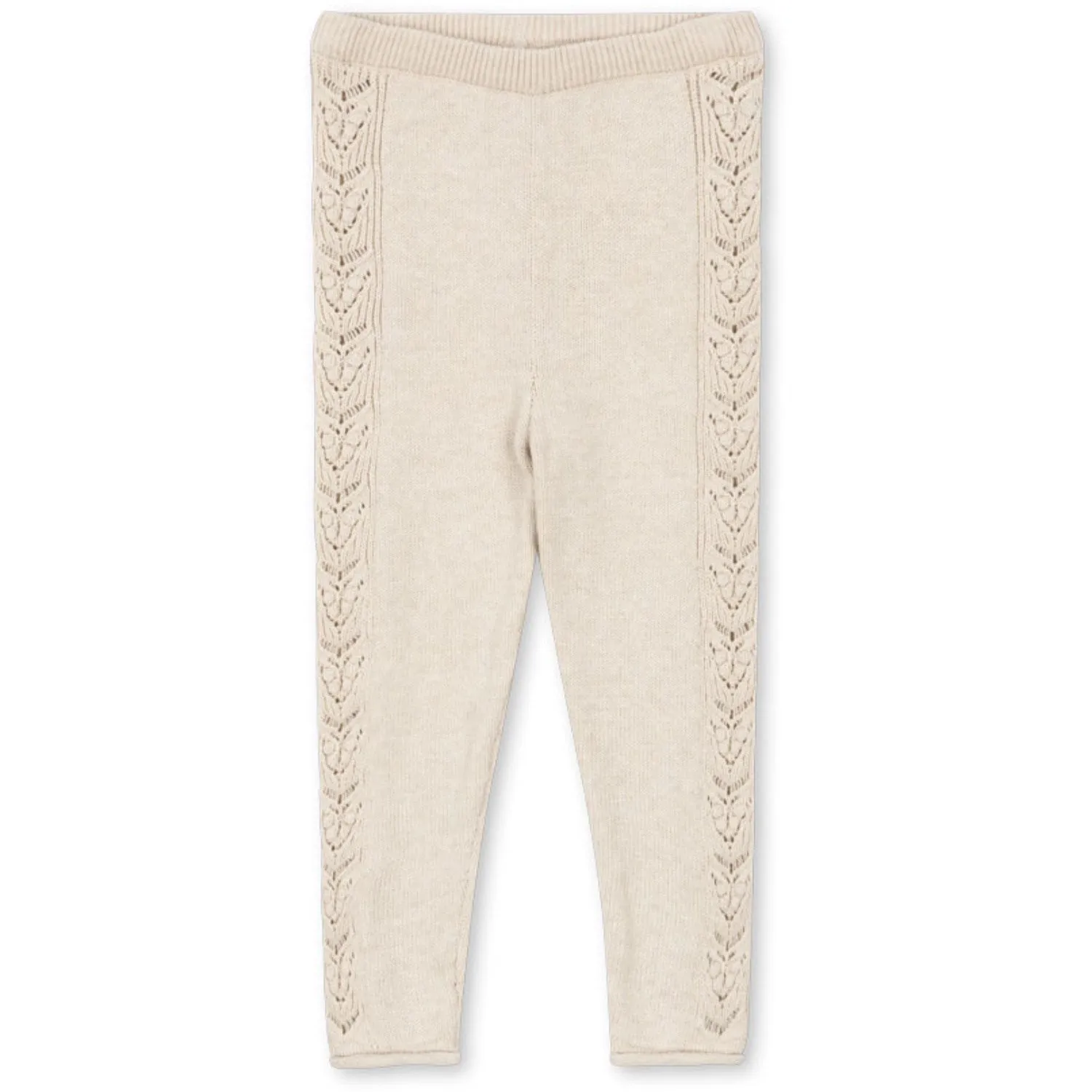 Konges Sljd Off White Melange Cabby Knit Pants