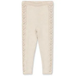 Konges Sljd Off White Melange Cabby Knit Pants