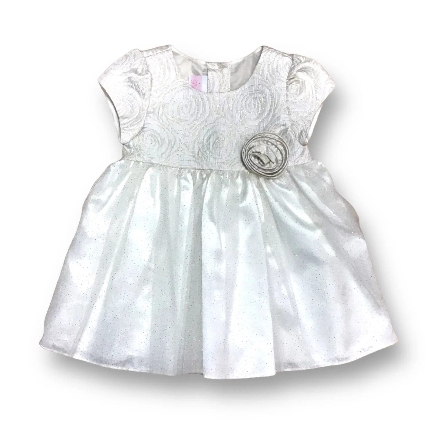 LA Princess Baby Girl Size 12 Months Gold and Ivory Formal Dress