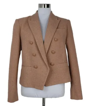 L'Agence Pale Pink Tweed Blazer sz 6
