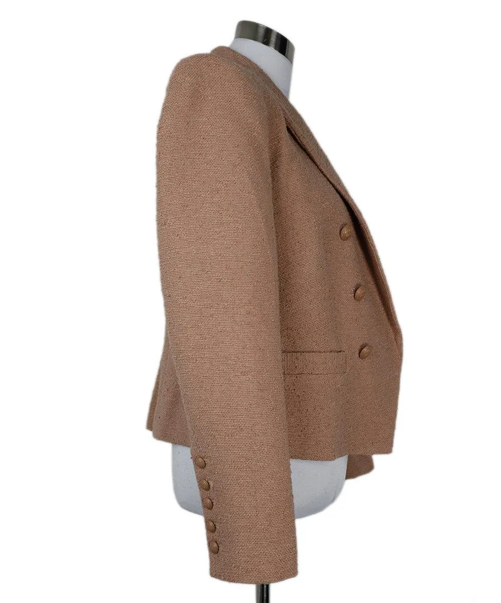 L'Agence Pale Pink Tweed Blazer sz 6