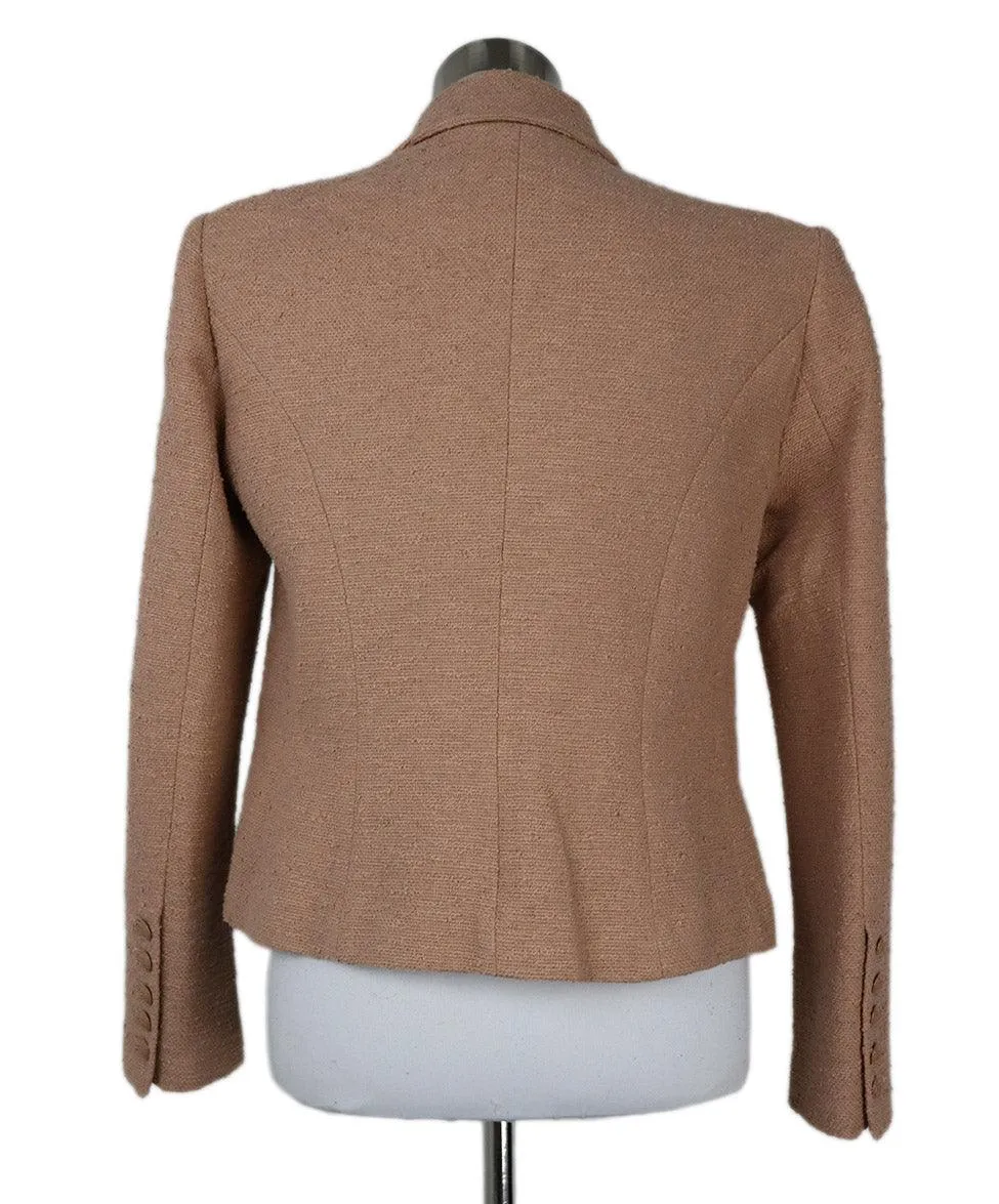 L'Agence Pale Pink Tweed Blazer sz 6