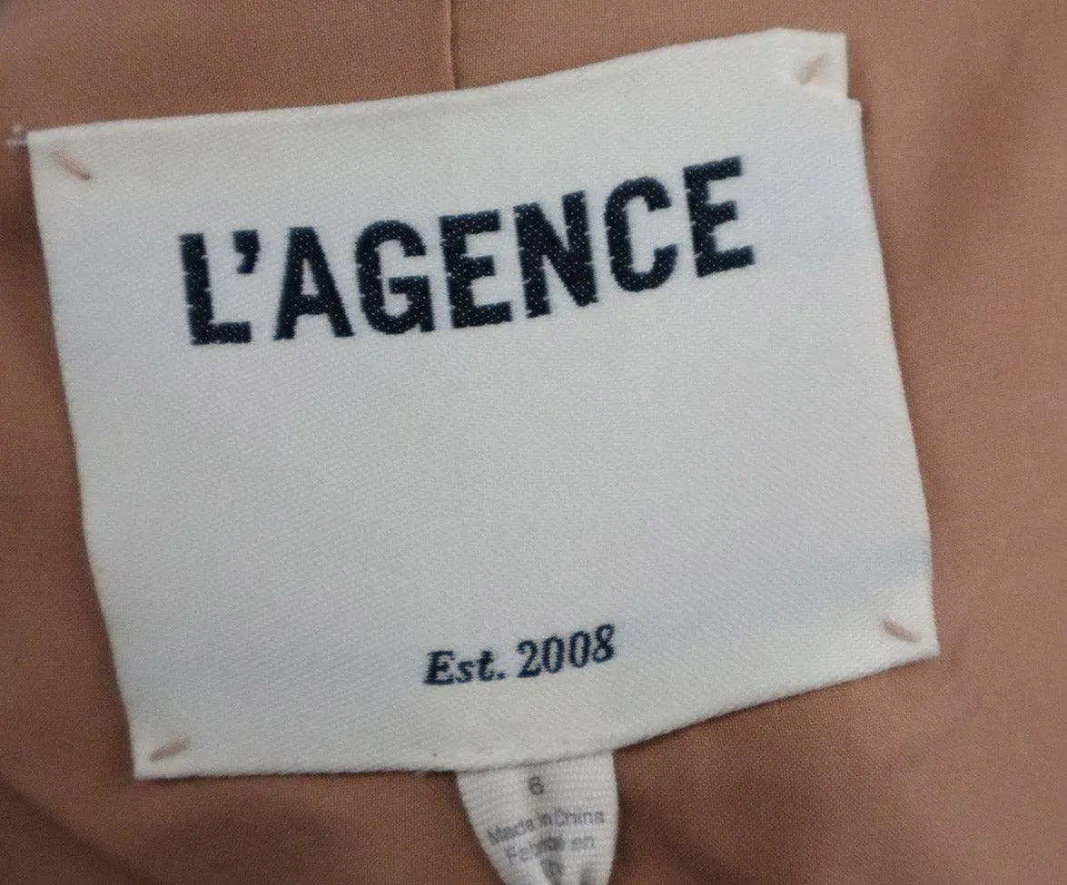 L'Agence Pale Pink Tweed Blazer sz 6