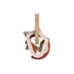 Lassig Teether Wood/Silicone - Little Universe - Cloud/Moon/Star