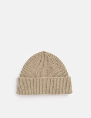 Limited Edition Bhode Hawick Geelongora Beanie Hat (Knitted in Scotland) - Khaki  Limited Release!