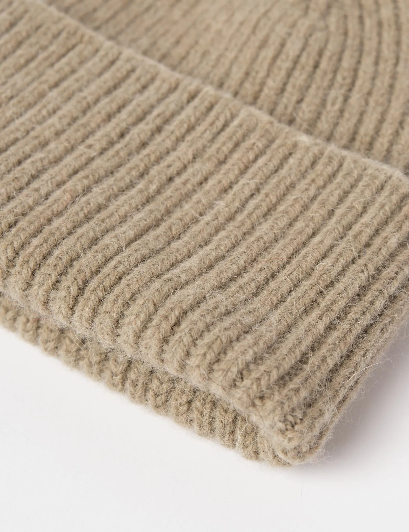 Limited Edition Bhode Hawick Geelongora Beanie Hat (Knitted in Scotland) - Khaki  Limited Release!