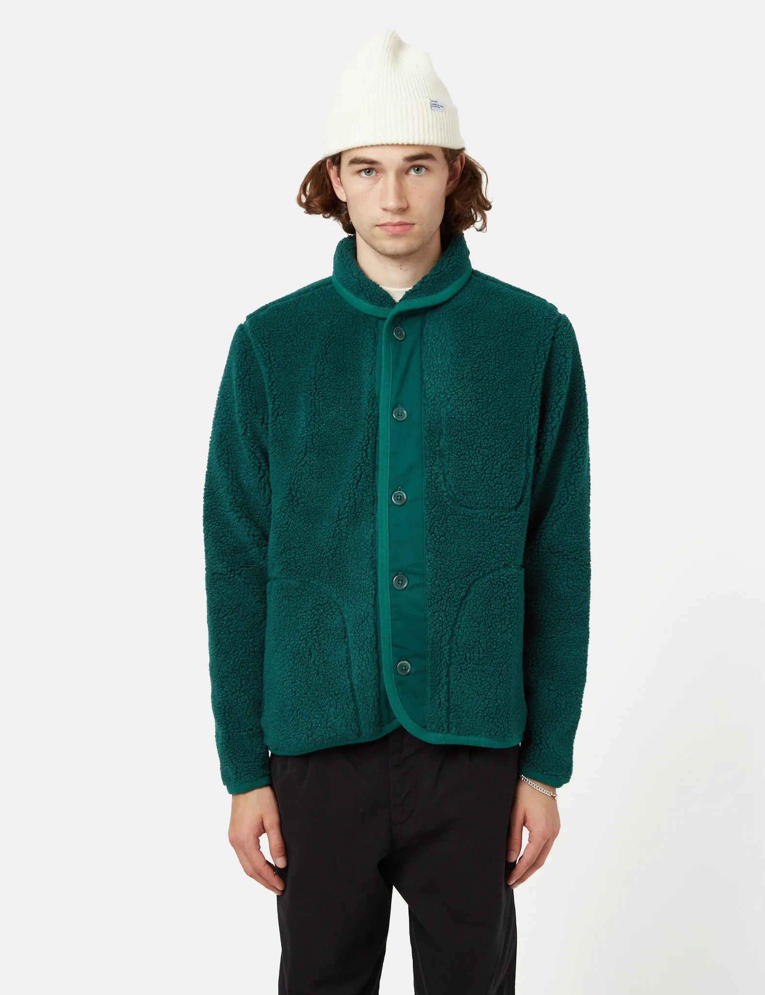 Limited Edition Bhode Shawl Collar Fleece - Bottle Green  Stylish & Comfortable