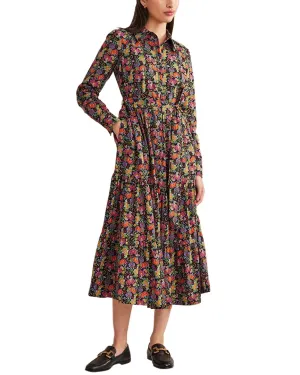 Limited Edition Boden Tiered Maxi Shirt Dress  Stylish & Comfortable