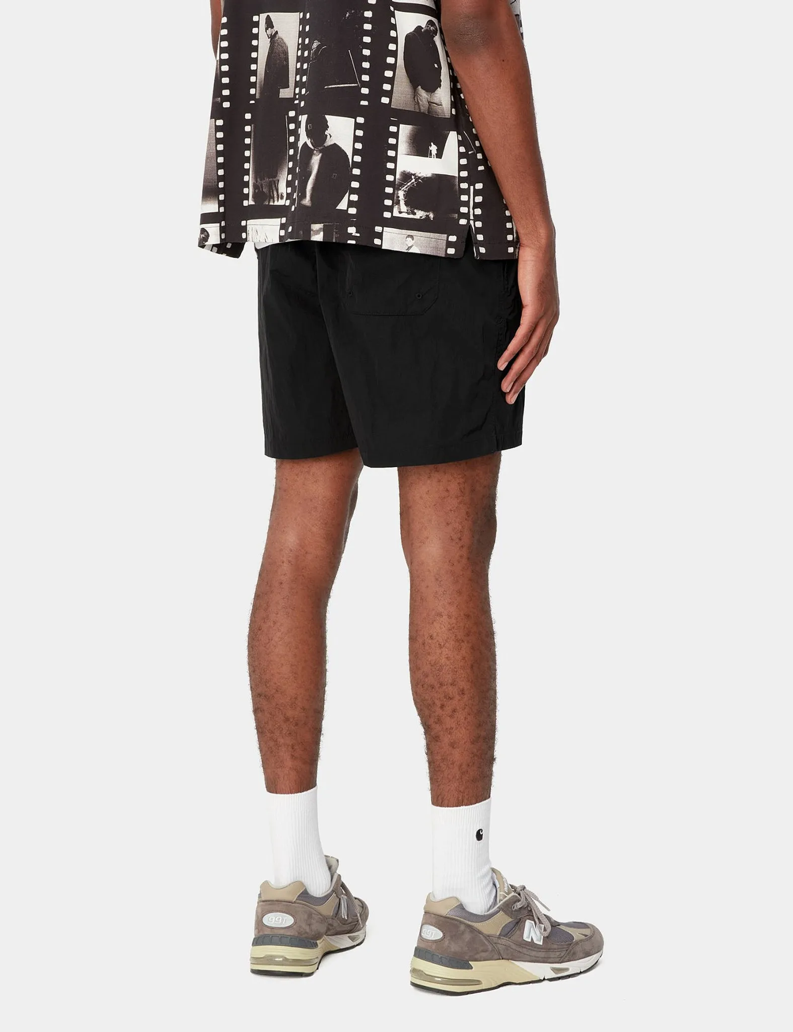 Limited Edition Carhartt-WIP Tobes Swim Trunks - Black/White  Almost Sold Out!