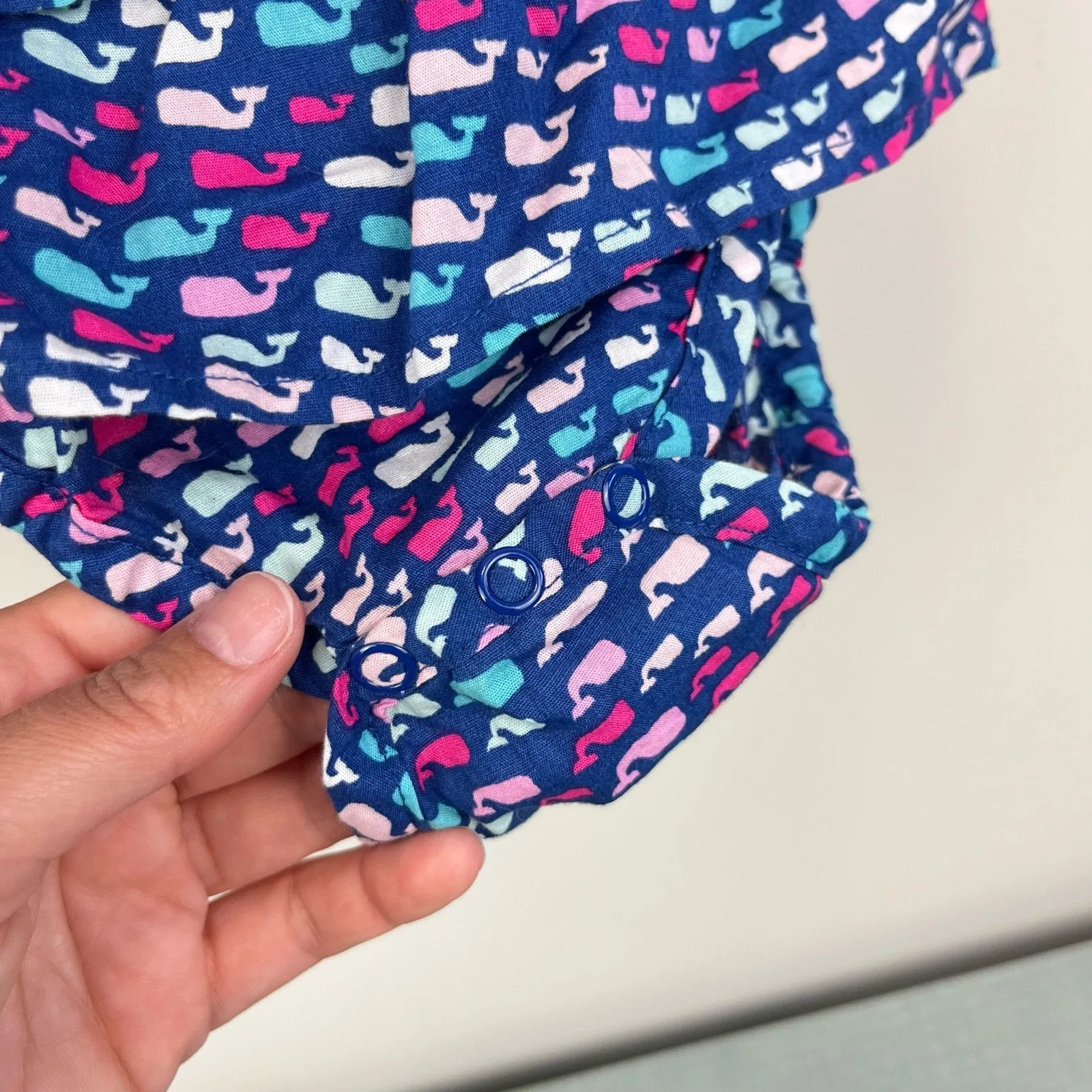 Limited Edition Vineyard Vines Ruffle Whale Romper 3-6 Months  Today Only!