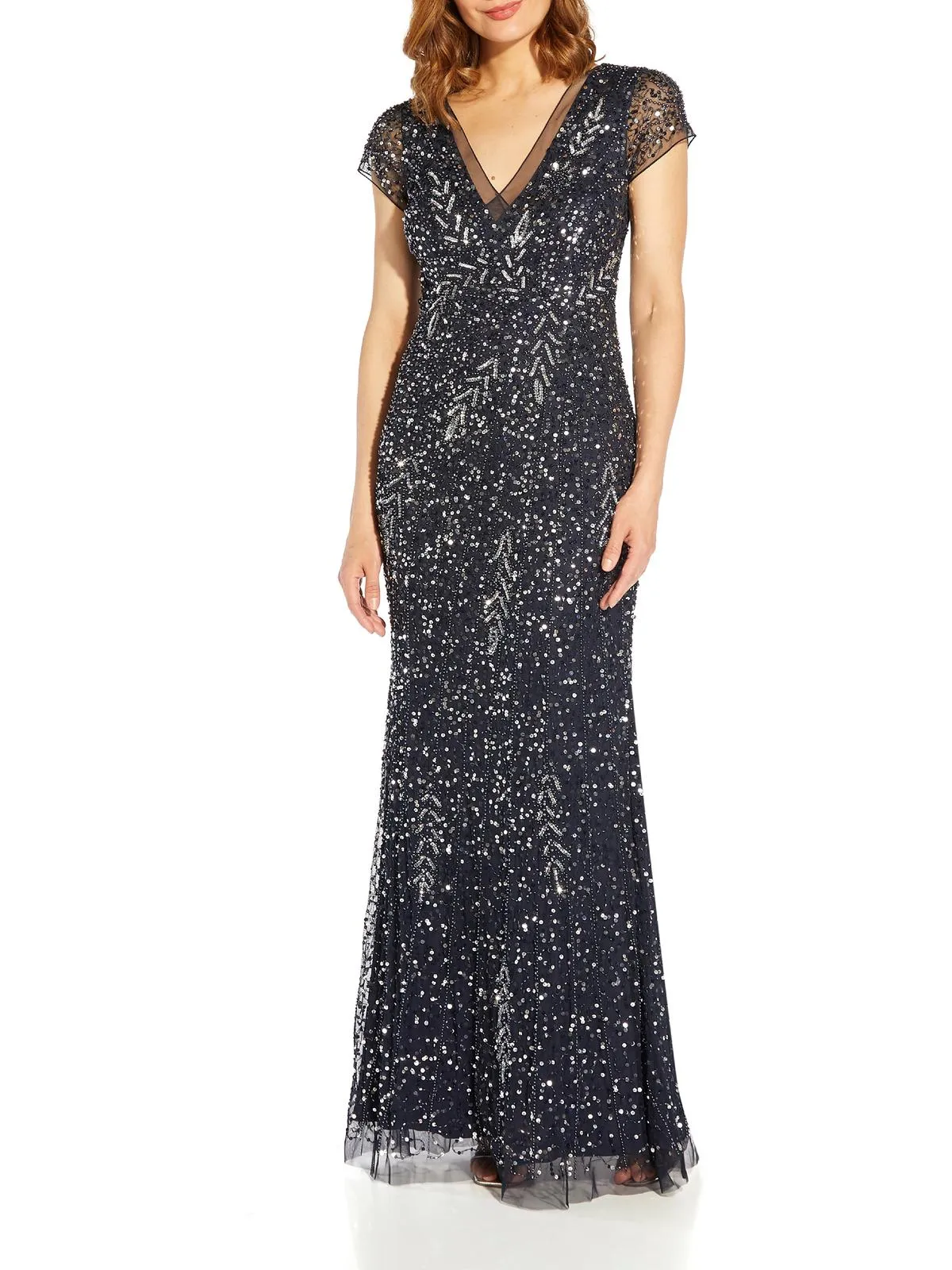 Limited Edition Womens Beaded Mermaid Evening Dress  Going Fast!