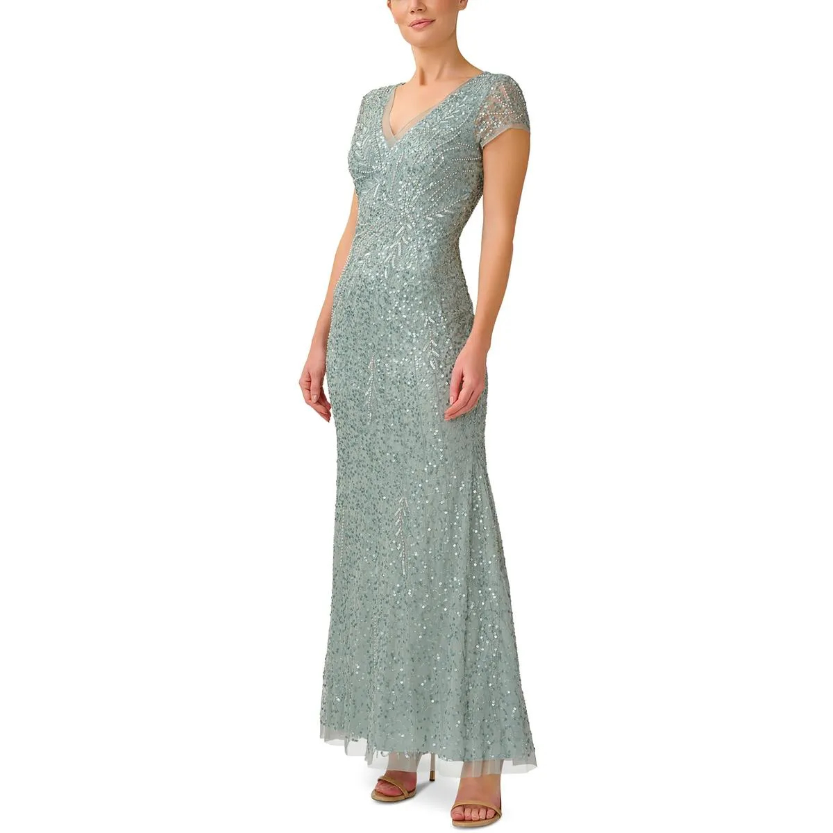 Limited Edition Womens Beaded Mermaid Evening Dress  Going Fast!