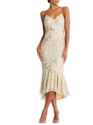 Limited Edition Womens Embellished Trumpet Evening Dress  Ends Soon!