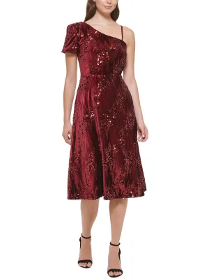 Limited Edition Womens Sequin Midi Fit & Flare Dress  Ends Soon!