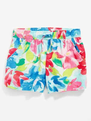 Linen-Blend Drawstring Shorts for Girls