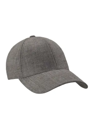 Linen Structured Cap Argent Khaki
