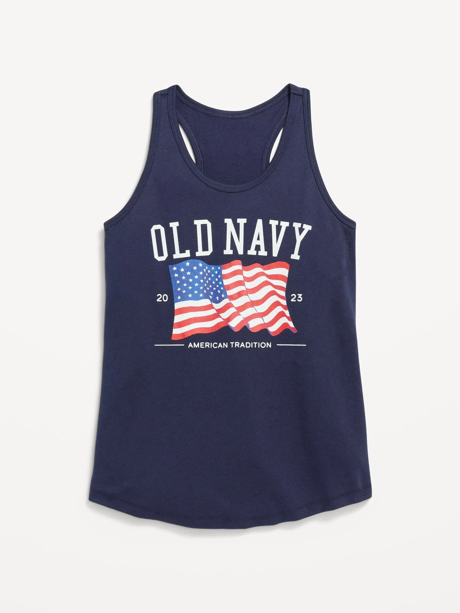 Logo-Graphic Racerback Tank for Girls