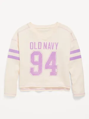 Long-Sleeve Logo-Graphic T-Shirt for Girls