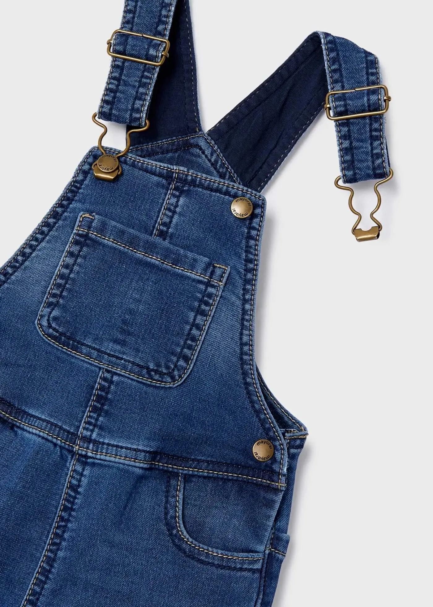 Long Soft Denim Dungarees Baby | Mayoral