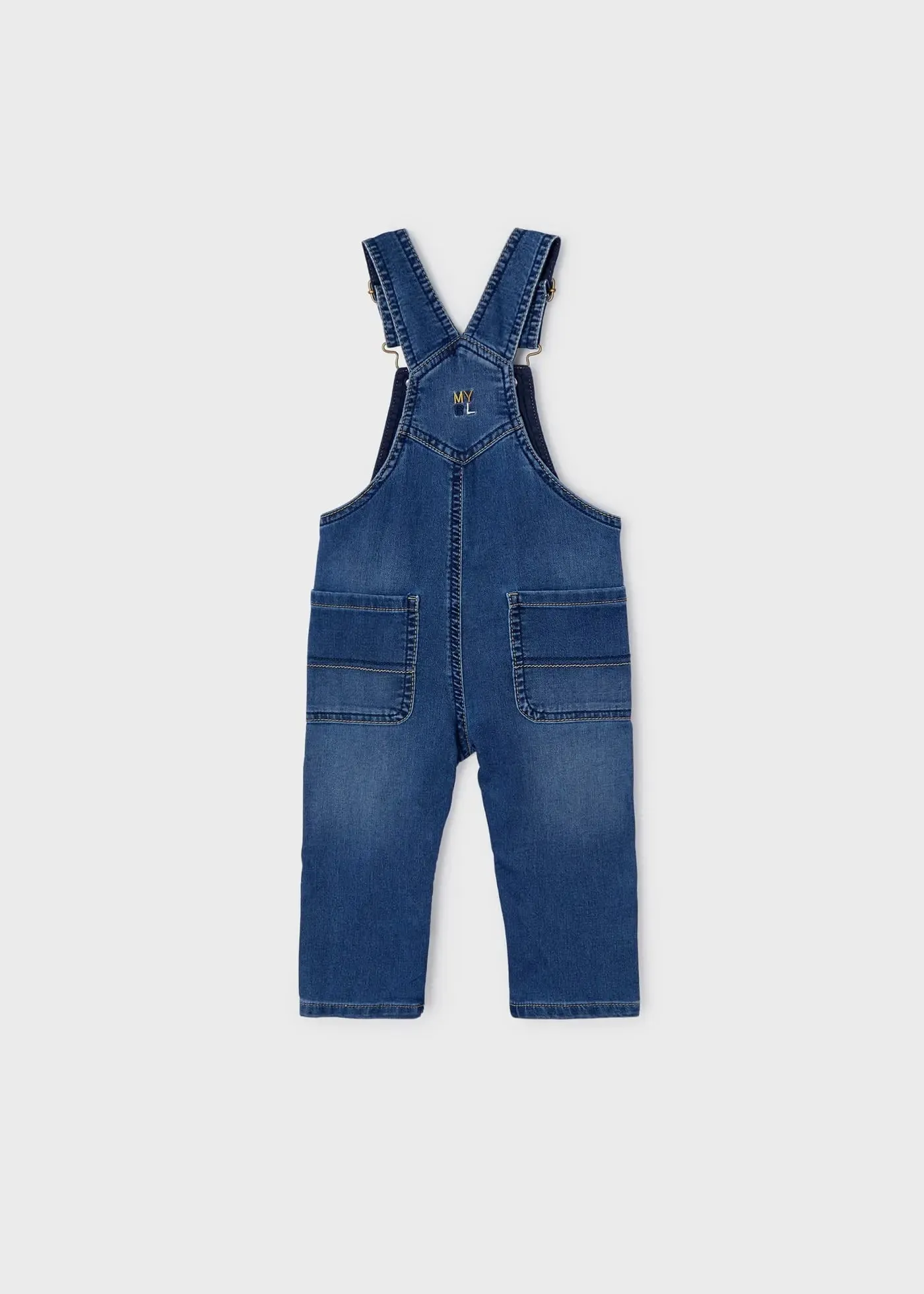 Long Soft Denim Dungarees Baby | Mayoral