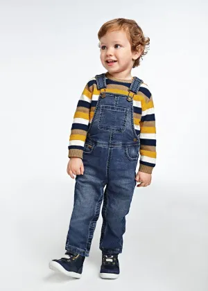 Long Soft Denim Dungarees Baby | Mayoral