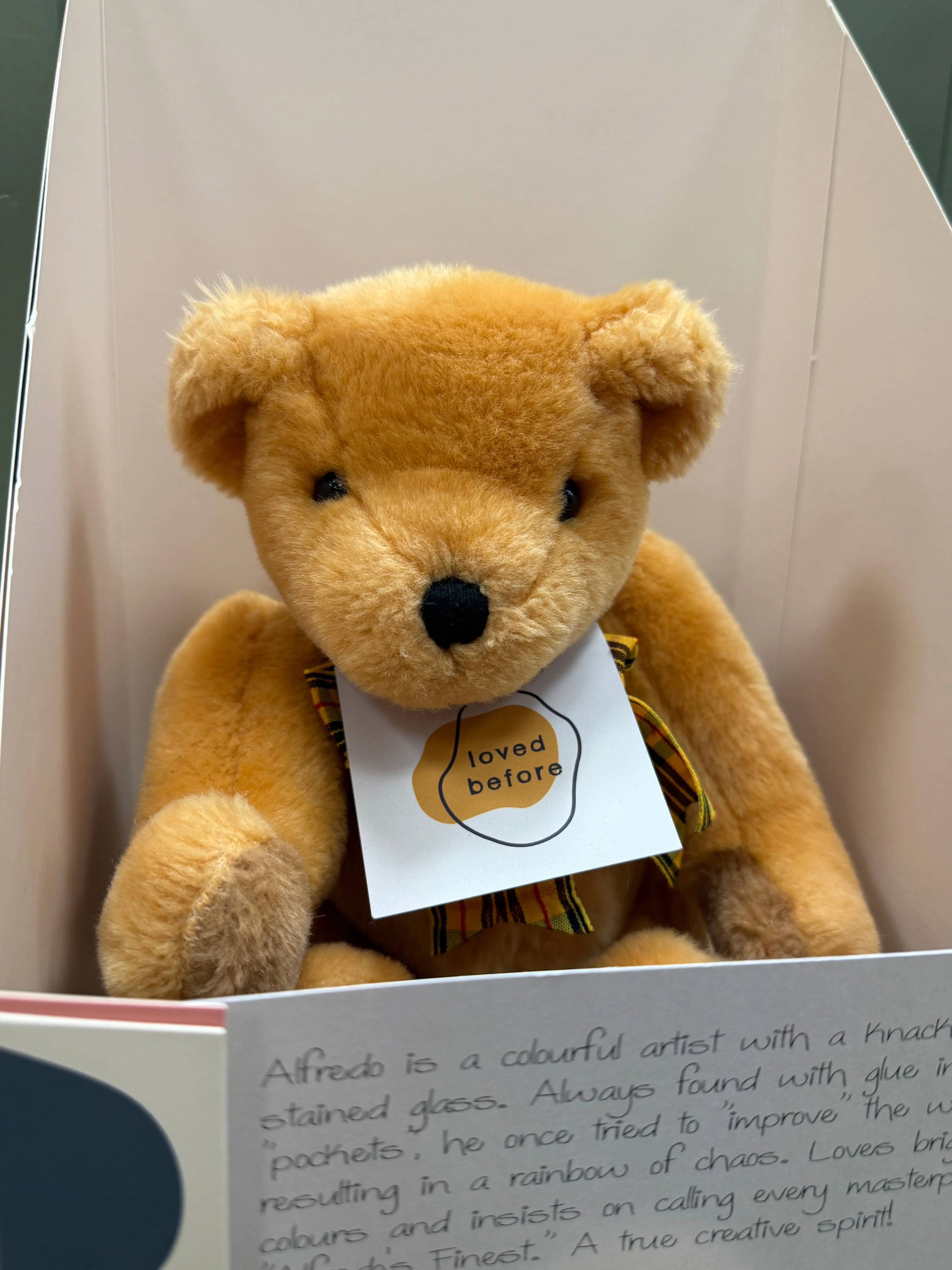 Loved before Alfredo bear