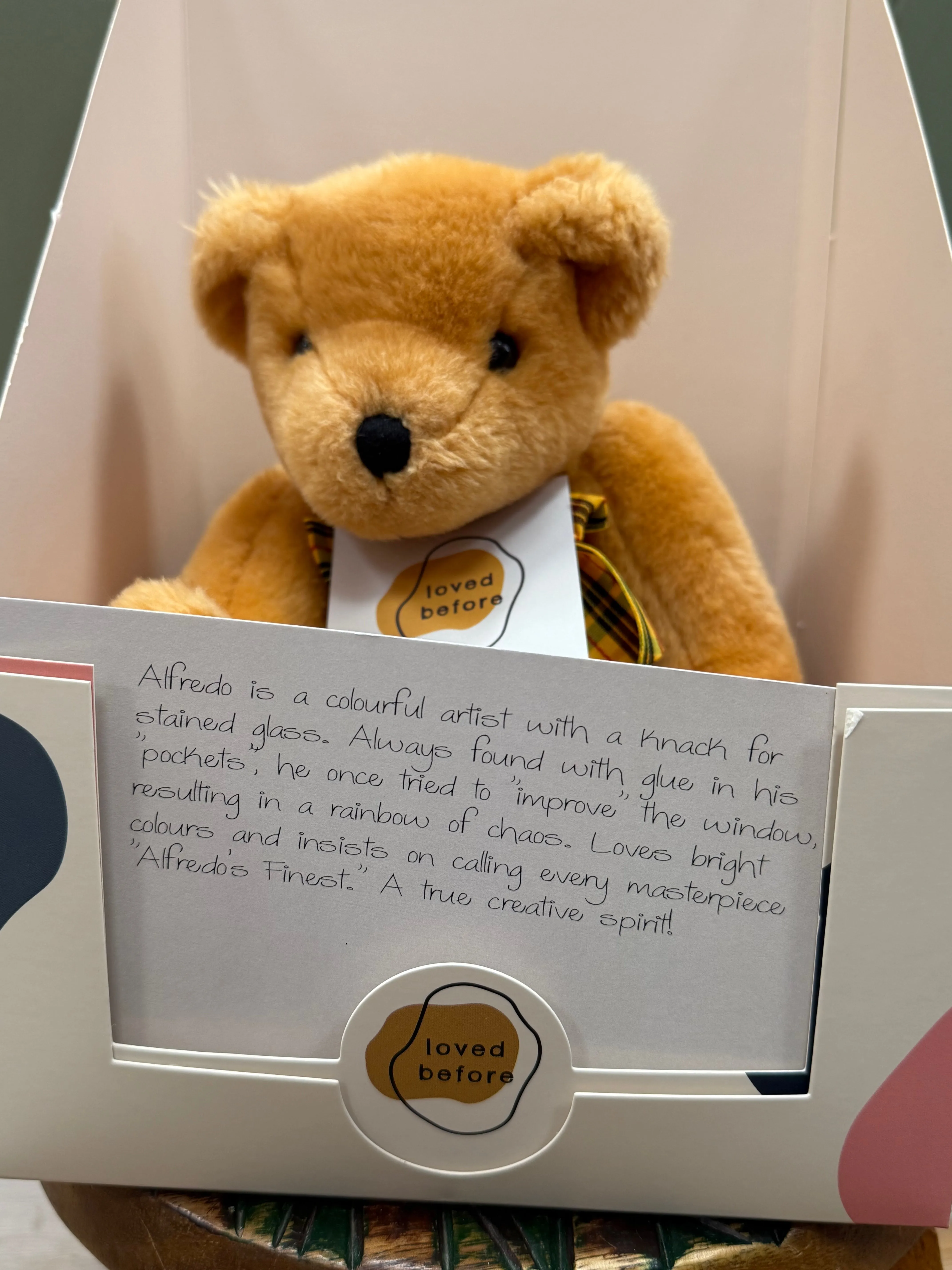 Loved before Alfredo bear