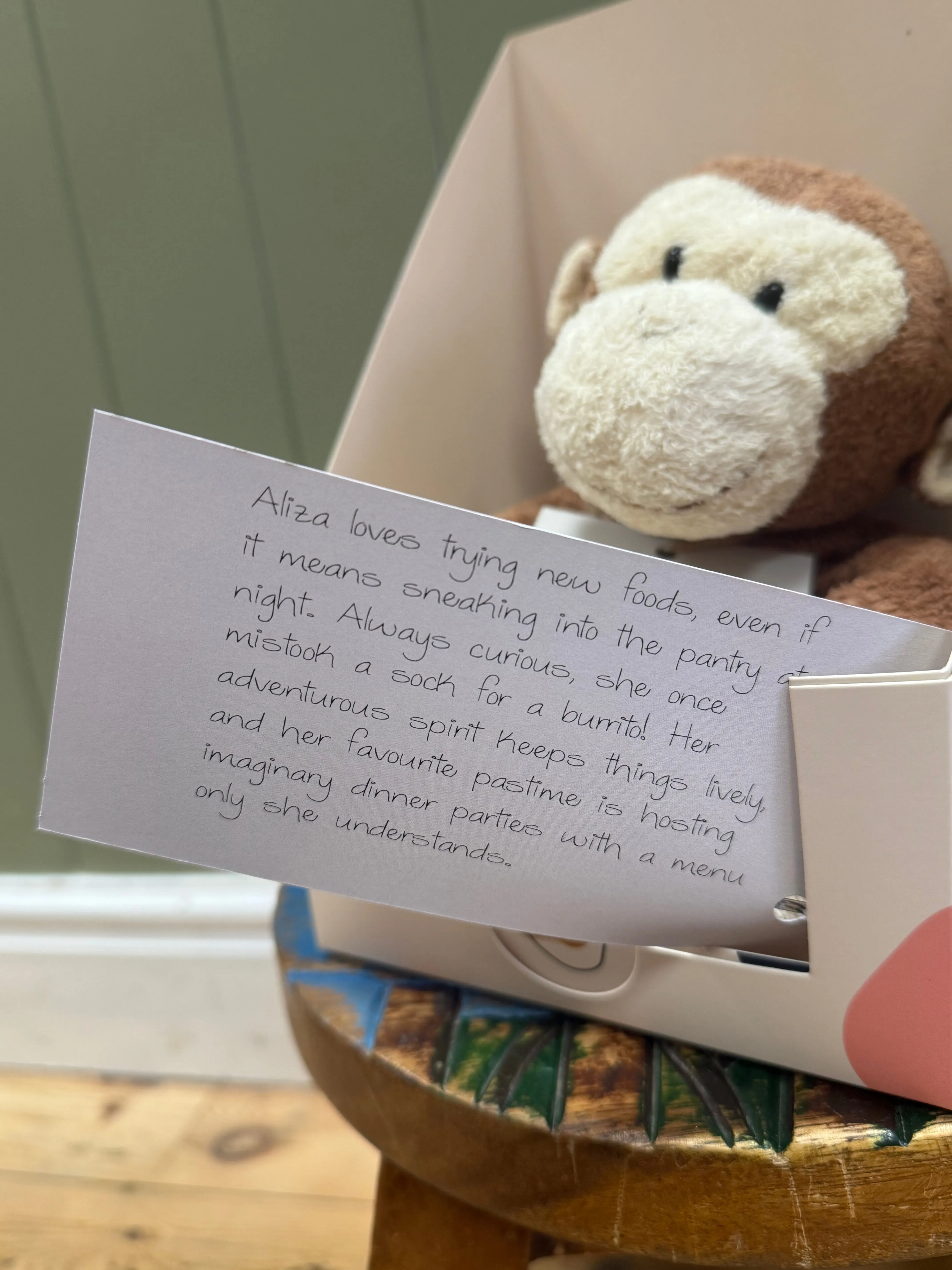 Loved before Aliza monkey