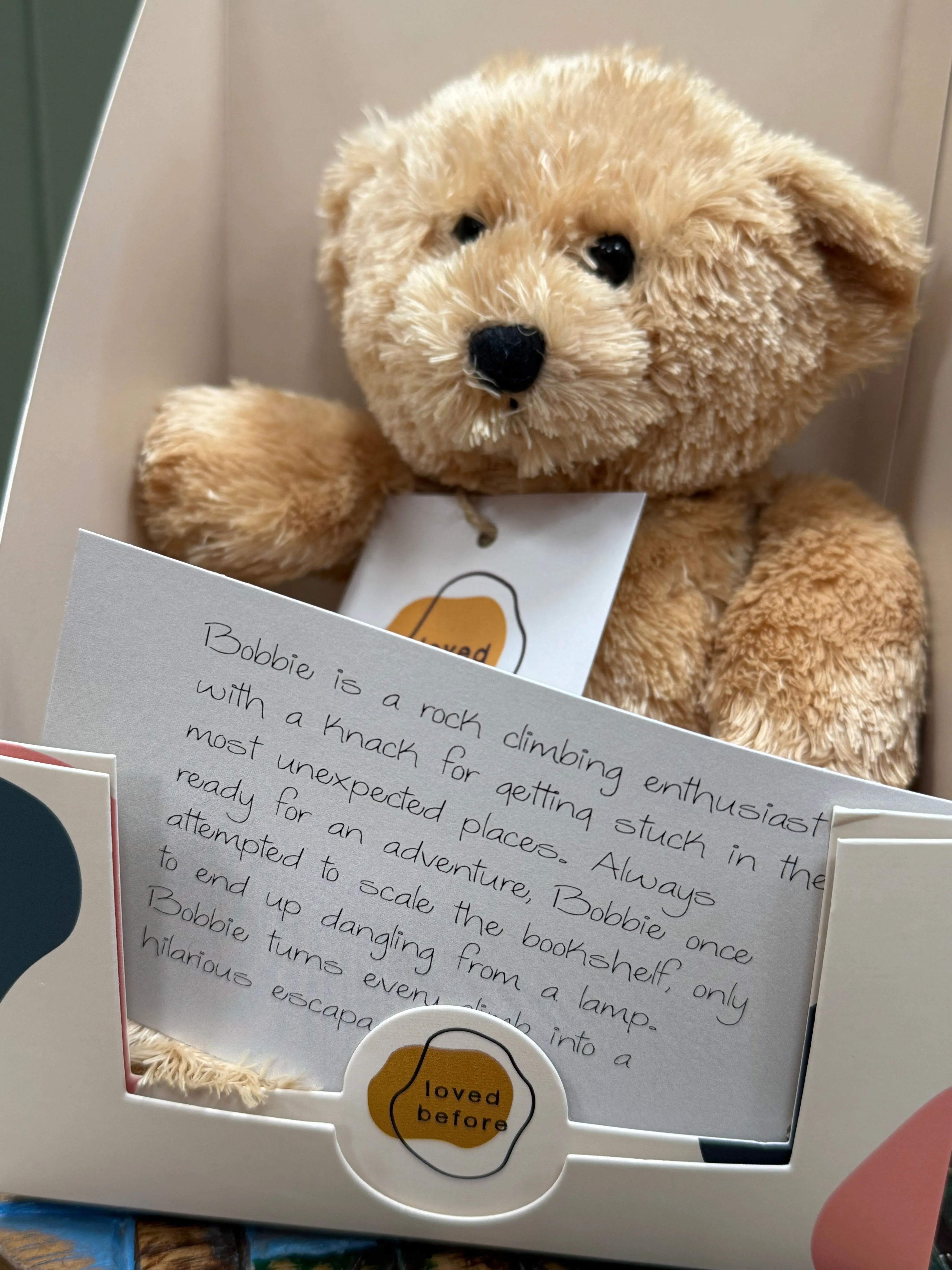 Loved before Bobbie bear