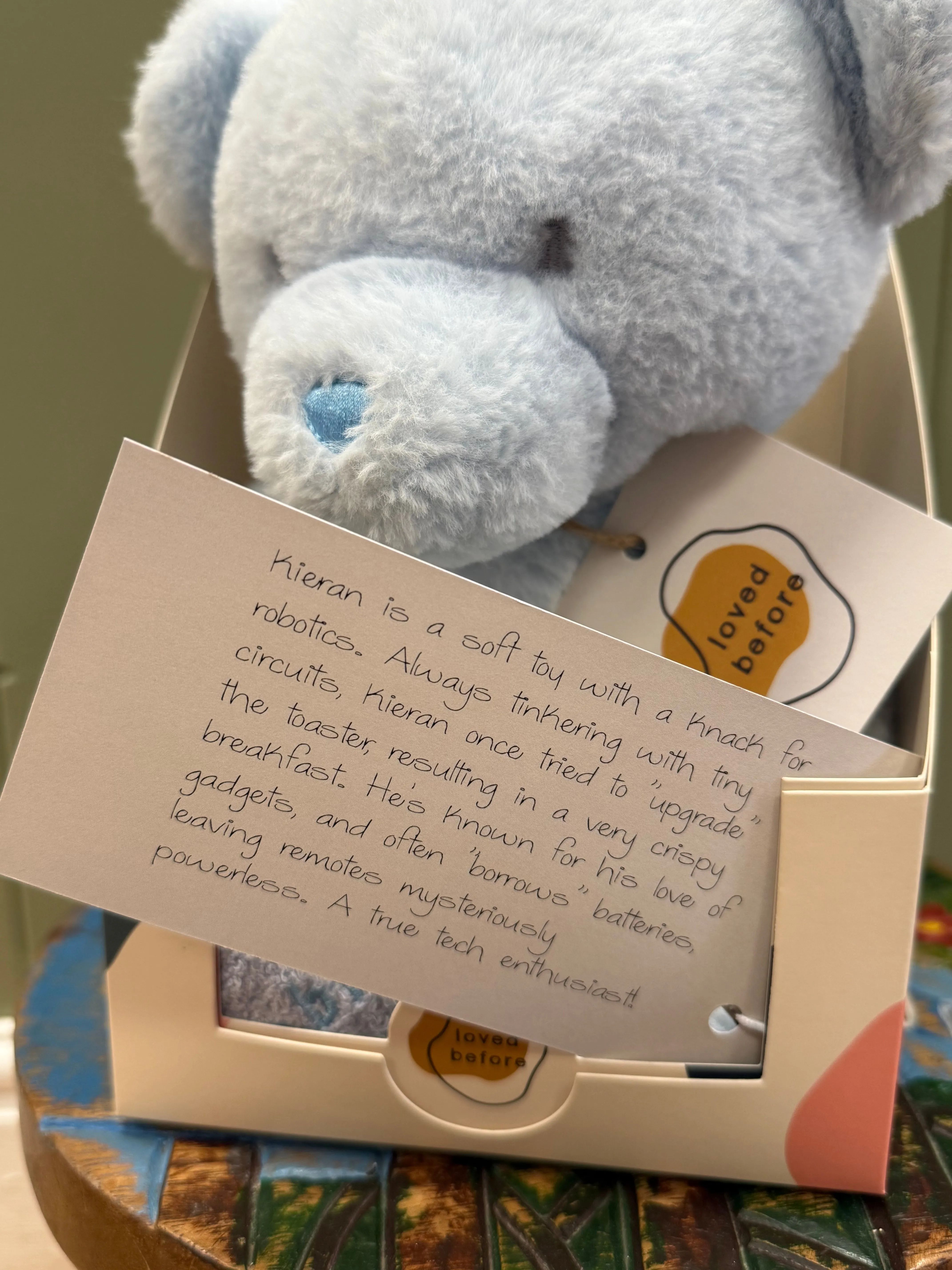 Loved before Kieran bear