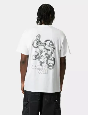 Luxury Feel Carhartt WIP Linked Charms T-Shirt - White  Limited Stock!