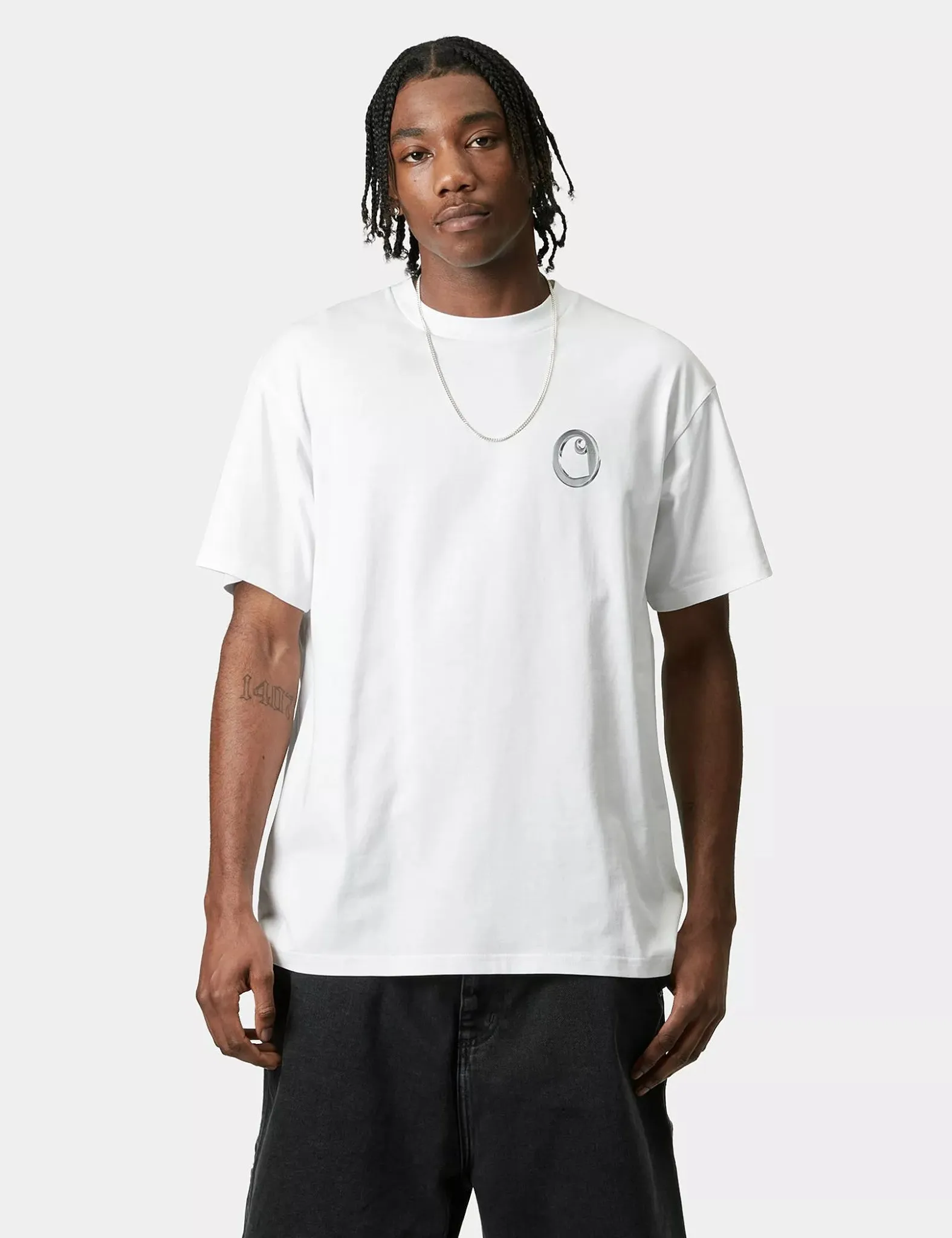 Luxury Feel Carhartt WIP Linked Charms T-Shirt - White  Limited Stock!